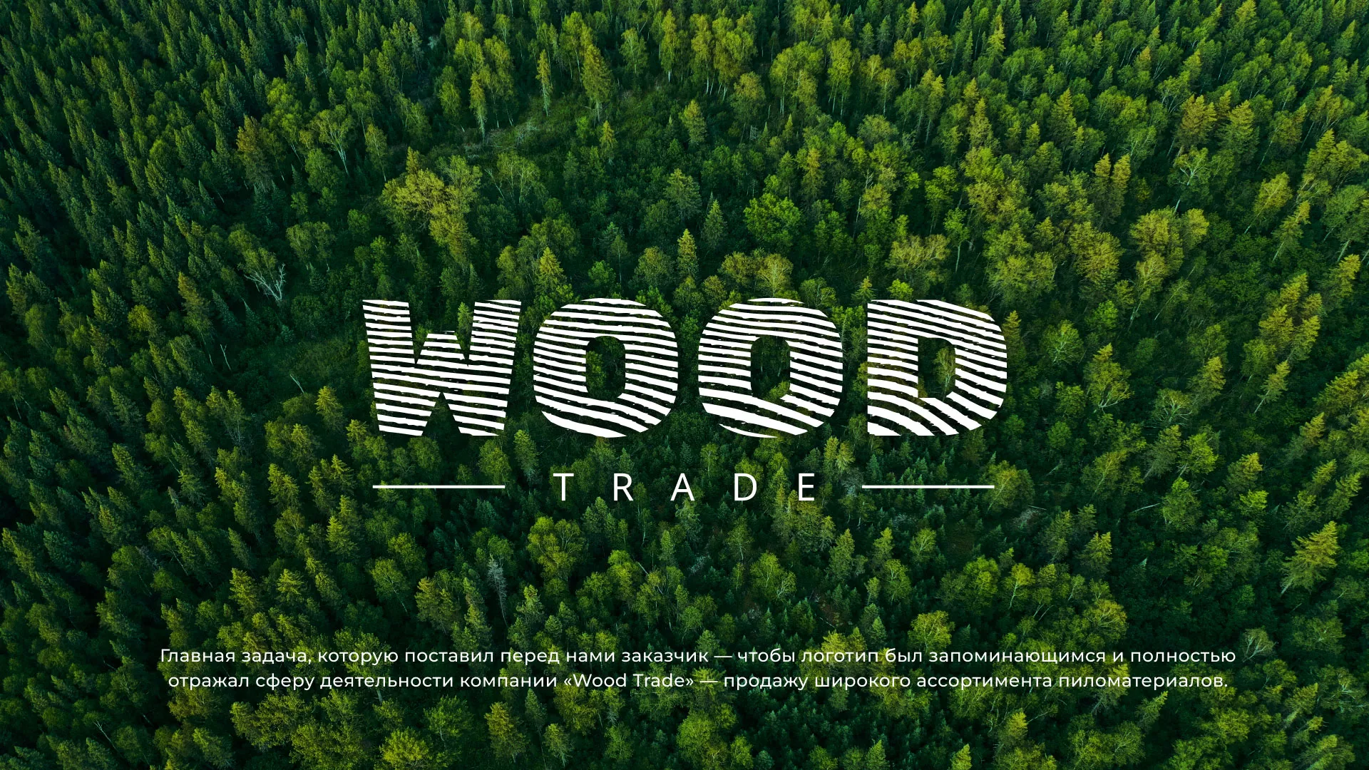 Разработка логотипа для компании «Wood Trade» в Электрогорске